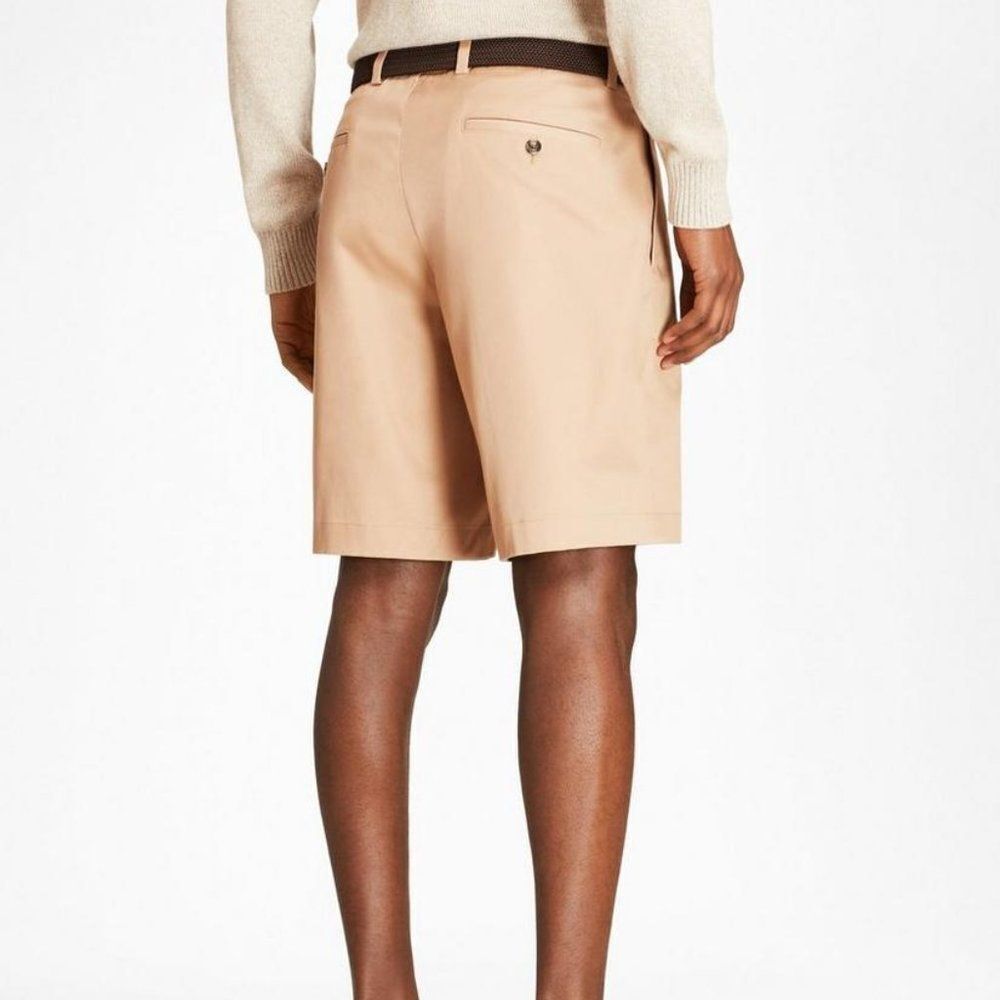 Brooks Brothers Lightweight Advantage Chino Short Mens Size 34 Tan Cotton NEW